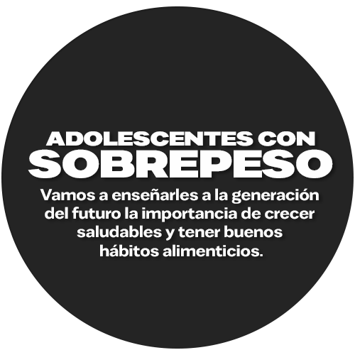 
                  
                    Adolescentes con sobrepeso
                  
                