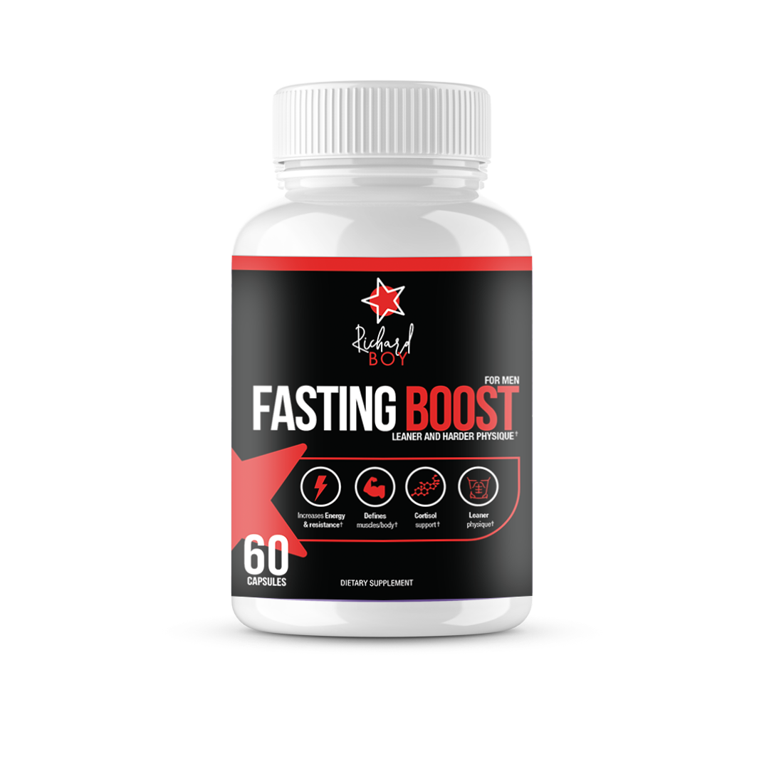 
                  
                    Fasting Boost for Men - Dietary Supplement for Leaner and Harder Physique - Defines Muscle Body, Support Cortisol - Designed for Men - 60 Capsules
                  
                