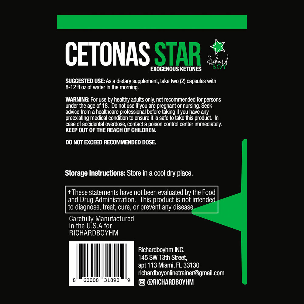 
                  
                    Cetonas Star - Exogenous Ketones Dietary Supplement
                  
                